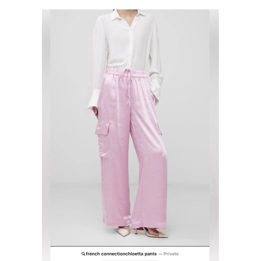 $118 french connection strawberry shake CHLOETTA CARGO TROUSER Small